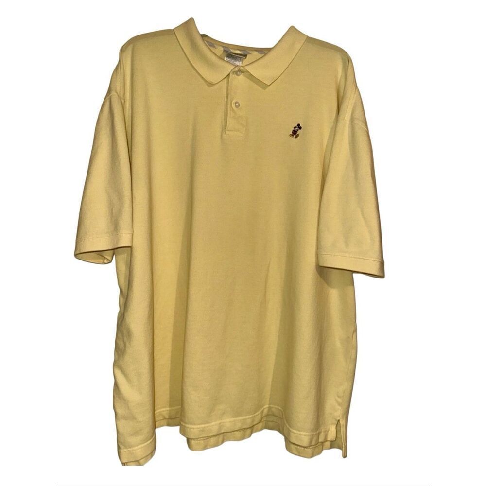 Walt Disney World Embroidered Mickey Mouse Polo Golf Shirt Men’s Size 2XL XXL Ye